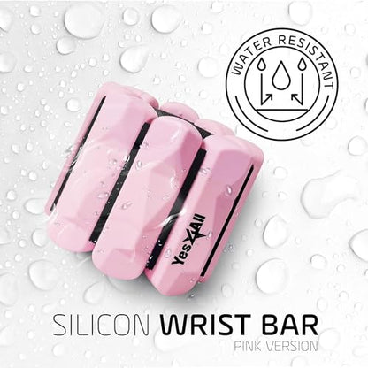 Yes4All Adjustable Wrist & Ankle Weights 3.5/5 LB Pair, Leg Weights for Women & Men, Weighted Arm Bands with Removable Sandbags for Fitness, Pilates, Walking, Strength Training - Versatile Colors - color: Pink, style: 1 LB x 2