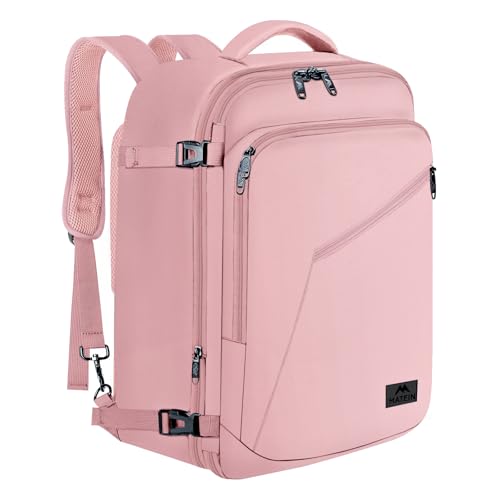 MATEIN Womens Travel Backpack, Extra Large Carryon Backpack Fits Overhead Bin, Cute Weekender Daypack for Travel on Airplane, Traveling Accessories for Women, Pink - color: Pink, size: X-Large