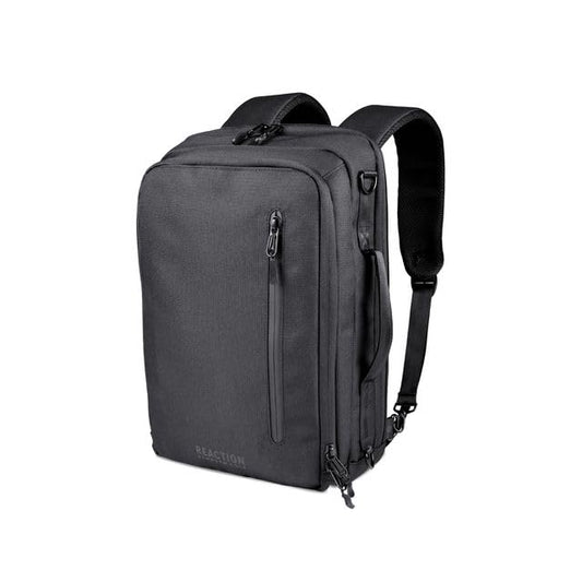 Kenneth Cole REACTION Parker 16" Polyester Tech Covertible Backpack/Briefcase, Black - size: 16"
