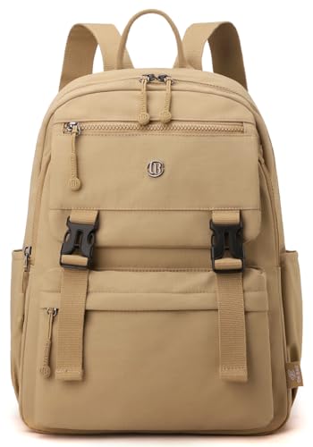 Backpack Purse for Women Small Backpack Nylon Travel Backpack (khaki) - color: Khaki