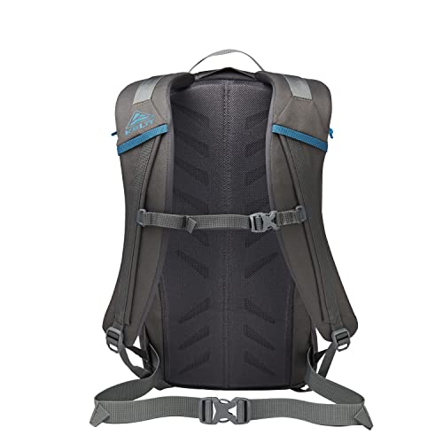 Kelty Asher Day Hiking Pack, 18-85 Liter Capacity, Men’s and Women’s Hiking, Backpacking, Travel Pack, Hydration Compatible, Internal Frame 2023 Model (24L Beluga) - color: Beluga/Stormy Blue, size: 24L