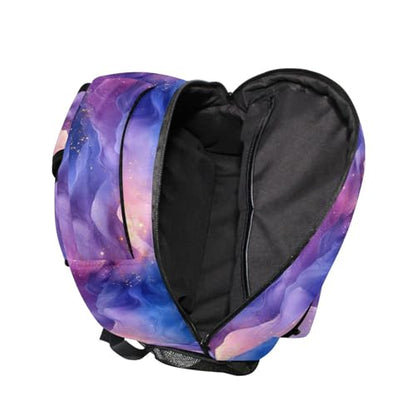Backpacks for Women Men Fashion Laptop Bookbag with Chest Strap Gift Men & Women Blue Purple - color: Multicolor08