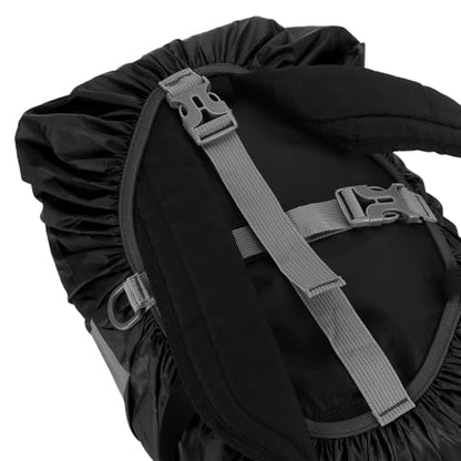 PATIKIL Waterproof Backpack Rain Cover, Non-Slip Backpack Cover with Reflective Strap Stay Dry for Hiking, Camping, Hunting - color: Black, size: X-Large