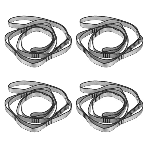 PATIKIL Daisy Chain Straps, Strong Climbing Strap Adjustable Nylon Chain Sling with Loops for Aerial Yoga Hammock Swing - color: Gray, size: 43 Inch