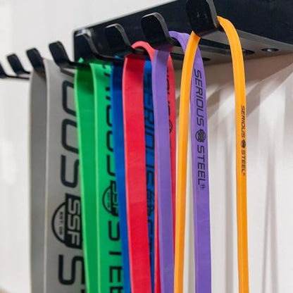Serious Steel Fitness 37" Resistance Training Bands (Portable Exercise Band System Training Bands- Great for Individuals Looking for Tension Throughout The Exercise) - color: Set (#0-#5)
