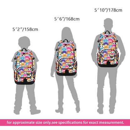 rickyh style School Backpack Travel Bag for Men & Women Lightweight College Back Pack with Laptop Compartmen - color: 04dm
