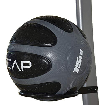 Cap Barbell Medicine Ball - style: 15-Pounds, Gray