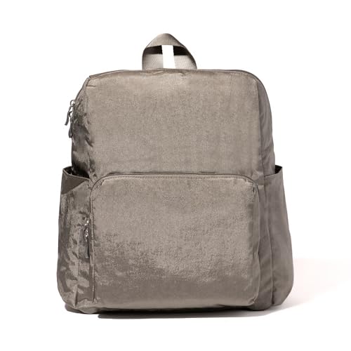 Baggallini Women's Carryall Packable Backpack, Sterling Shimmer - color: Sterling Shimmer