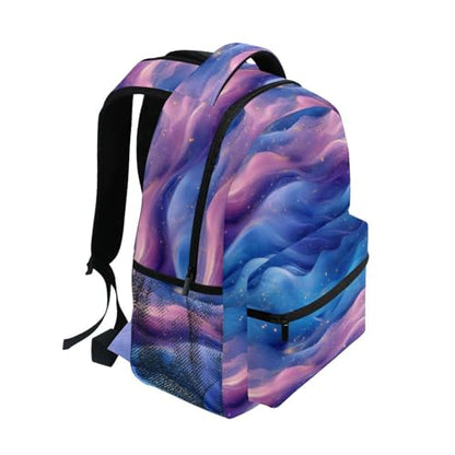 Day Backpack for Teacher Nurse Fashion Travel Laptop Backpack with Chest Strap for Travel Trip Blue Purple - color: Multicolor10