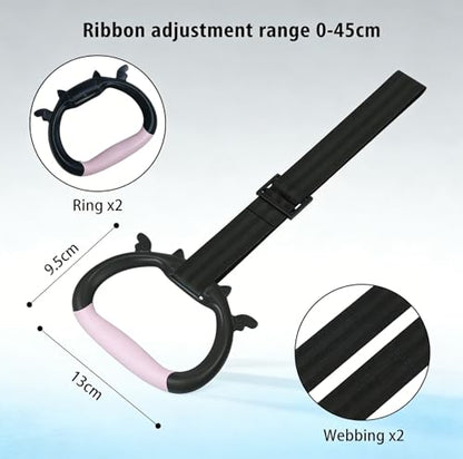 Kids Adjustable Gymnastics Rings - Home Gym Strength Training Pulling Rings for Children Physical Fitness