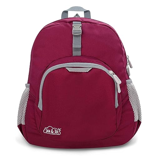 JAN & JUL Kids' Water Resistant Backpack for School, Lightweight Schoolbag for Boys and Girls (Wildberry, One Size) - color: Wildberry
