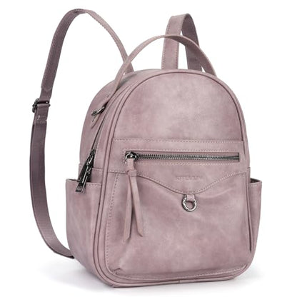 KITEVIUN Mini Backpack Purse for Women Fashion Cute Small Travel Backpacks Daypacks Shoulder Handbag - color: 01-purple