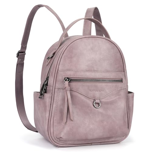 KITEVIUN Mini Backpack Purse for Women Fashion Cute Small Travel Backpacks Daypacks Shoulder Handbag - color: 01-purple