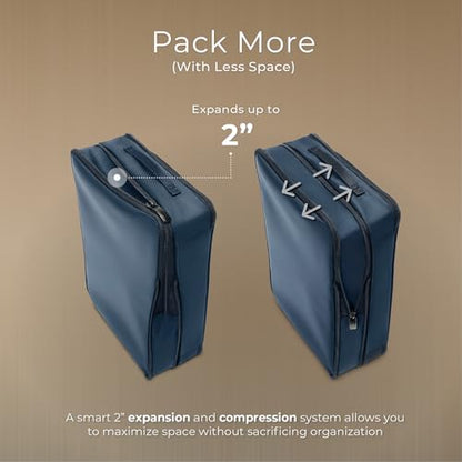 Briggs & Riley Travel Essentials Carry-On Compression Packing Cube Set - color: Navy, size: Carry-On
