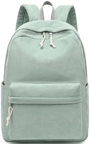 LEDAOU School Backpack for Teen Girls Elementary Middle School Bookbag Kids Backpacks Women Laptop Backpack Travel Daypack - color: Light Green