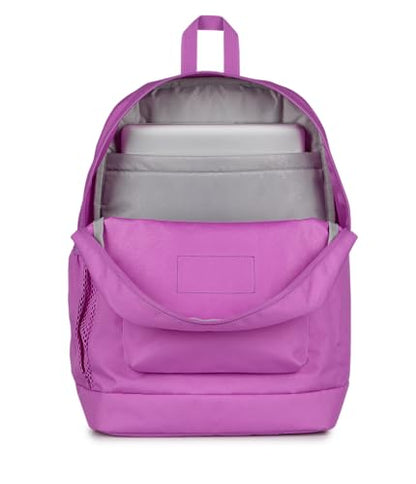 JanSport Cross Town Plus Backpack - Large Main Compartment, Side Water Bottle Pocket, 15-Inch Padded Laptop Sleeve - Digital Fuchsia - color: Digital Fuchsia