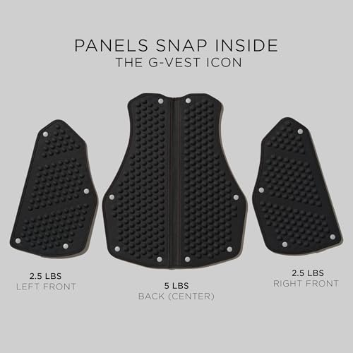 OMORPHO Men’s 20 lb G-Vest Icon Bundle, adjusts from 10 lb to 20 lb in increments with included G-Pack weight panels, low-profile, fully adjustable, comfort fit. Great for walking, hiking, running and training. - color: Luxe