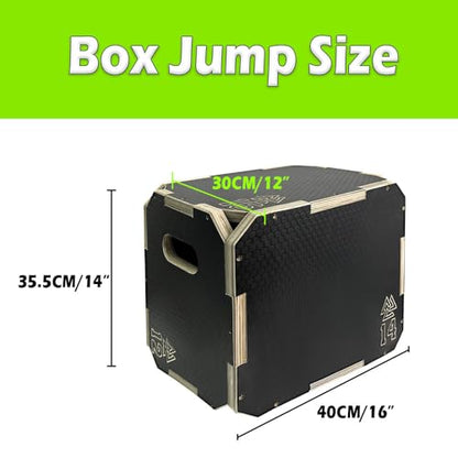 Workout Box 3-in-1 Box Jumps Wooden Jump Box Gym Suitable for Home Workouts and Gym