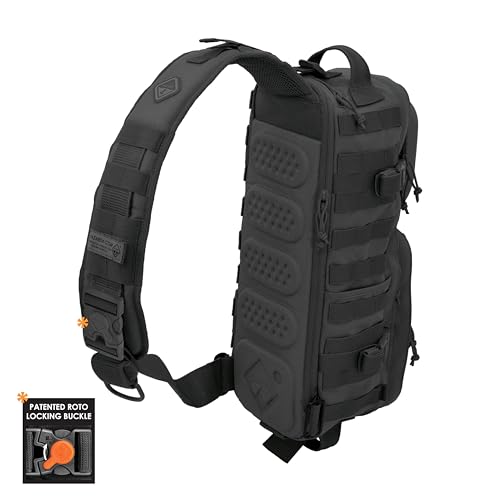 HAZARD 4 Plan-B '17 Sling Pack – Crossbody EDC Bag for Travel, Hiking & Everyday Carry, 11.8L, Black - color: Black, size: Plan-B '17