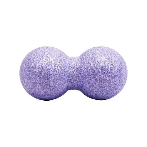 Peanut Massage Ball – Double Lacrosse Massage Ball for Deep Tissue Release, Muscle Pain Relief & Recovery, Spine & Back Massages Tool for Yoga, Gym, Office & Travel (Purple) - color: Purple