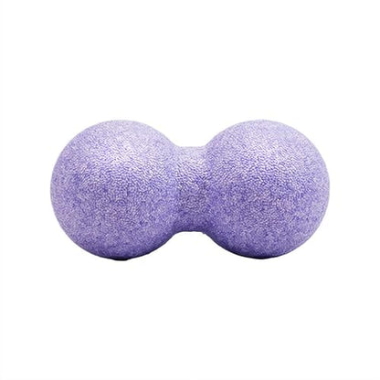 Peanut Massage Ball – Double Lacrosse Massage Ball for Deep Tissue Release, Muscle Pain Relief & Recovery, Spine & Back Massages Tool for Yoga, Gym, Office & Travel (Purple) - color: Purple