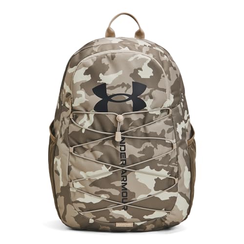 Under Armour Hustle Sport Backpack - color: (200) Taupe Dusk / Timberwolf Taupe / Metallic Gun Metal