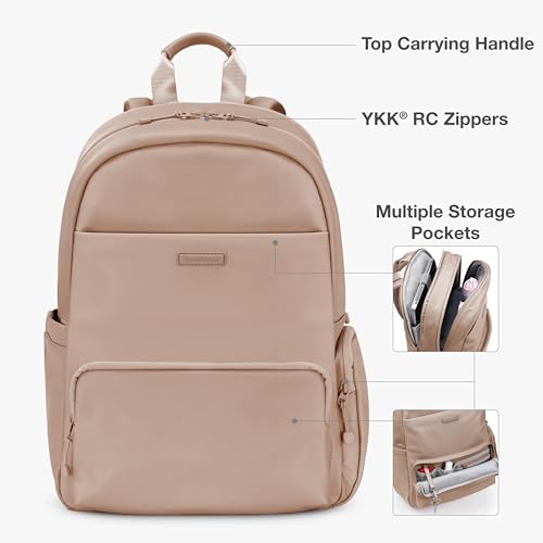 Traveler's Choice Women's Iria 20L Backpack, Latte Beige - color: Latte Beige