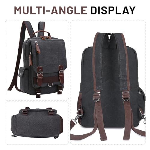 mygreen Canvas Cross Body Messenger Bag Shoulder Sling Backpack Travel Rucksack - color: Dark Blue With Shoulder Zipper, size: Large