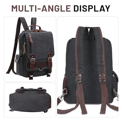 mygreen Canvas Cross Body Messenger Bag Shoulder Sling Backpack Travel Rucksack - color: Grey With Shoulder Zipper, size: Large