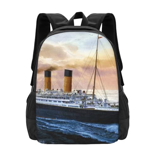 Retro Titanic Famous Old Historic Packable Backpack 20l Lightweight, Foldable Travel Daypack - Hiking & Shopping Backpack For Men Women