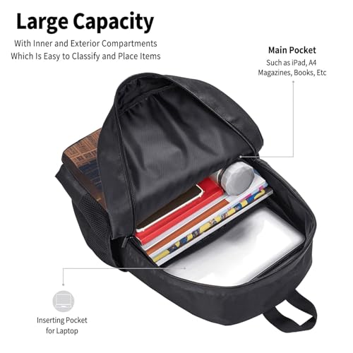 City Picture Night Cute Backpack For Women Men,Lightweight Laptop Backpack Shoulder Bag Waterproof Casual Daypack
