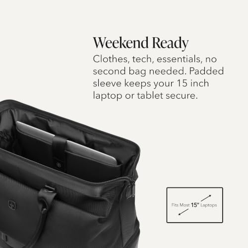 SWISSGEAR Signature Large Hardside Expandable Spinner Luggage & Weekender Tote Set, ABS Construction, TSA-Friendly Lock, Black, 2-Piece Set (27-Inch/Weekender Tote) - color: Black, size: 2-Piece Set (Weekender/27")