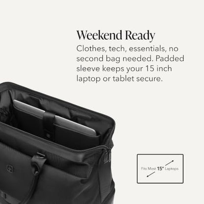 SWISSGEAR Signature Large Hardside Expandable Spinner Luggage & Weekender Tote Set, ABS Construction, TSA-Friendly Lock, Black, 2-Piece Set (27-Inch/Weekender Tote) - color: Black, size: 2-Piece Set (Weekender/27")