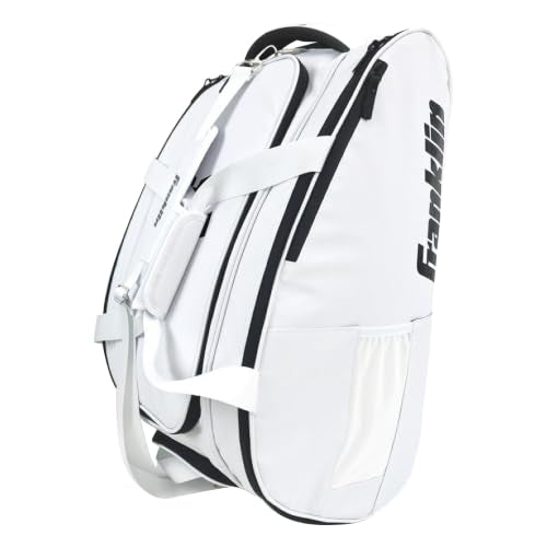 Franklin Sports Pickleball Pro Series Bag II - Court Backpack + Duffel Bag for Paddles, Balls + Equipment Storage - color: ALW | White