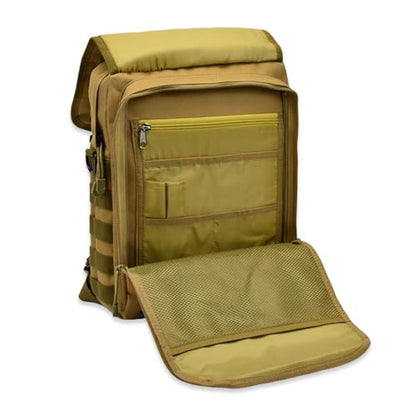 TORCH MOLLE Urban Commuter Backpack Laptop Bag Rucksack for Hiking Cycling Crossfit Light Rucking EDC Gear V2 (Desert) - color: Desert