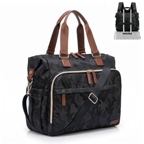 Diaper Bag Backpack Mommy Bag Large Capacity Diaper Backpack Travel Essential Baby Diaper Bag for Mom and Dad, Camo Black - color: Camo Black
