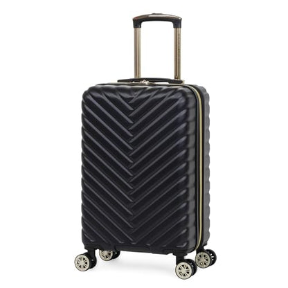 Kenneth Cole REACTION Sophie Women's Silky Nylon 15" Laptop & Tablet Anti-Theft RFID Travel Backpack Bag, Black With 20" Carry-On - color: Black, size: 15" Laptop with 20" Carry-On