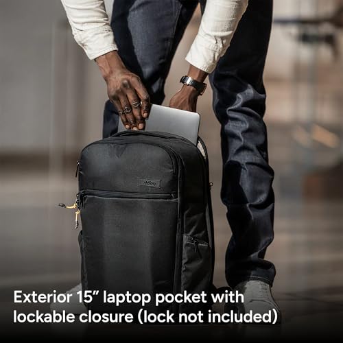 Halfday Roamer All-in-One Travel Backpack: 15” Laptop Compartment, Built-In Shoe/Laundry Pouch (Magnetic Sternum Strap, Padded Shoulder Support), Weekend & Business Trip Carry-on Bag, Marine - color: Marine