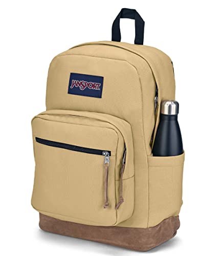 JanSport Right Pack Backpack - Durable Daypack with Padded 15" Laptop Sleeve, Spacious Main Compartment & Integrated Water Bottle Pocket - Curry - color: Curry