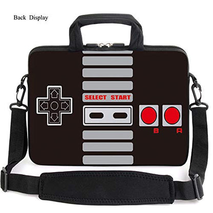 AMARY 17" Laptop Shoulder Bag Carrying Case Adjustable shoulder straps, comfortable handle, front pocket for storing mouse (Game) - color: Game