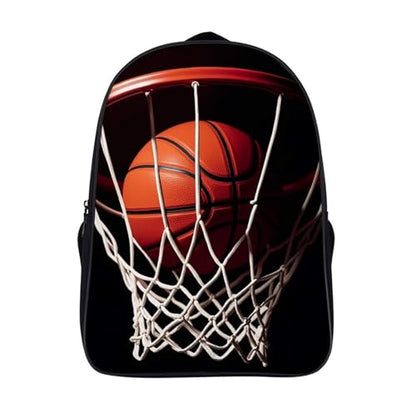 Basketball Backpack, Laptop Backpack for Men, 16 Inch Travel Hiking Daypack, Casual Backpacks