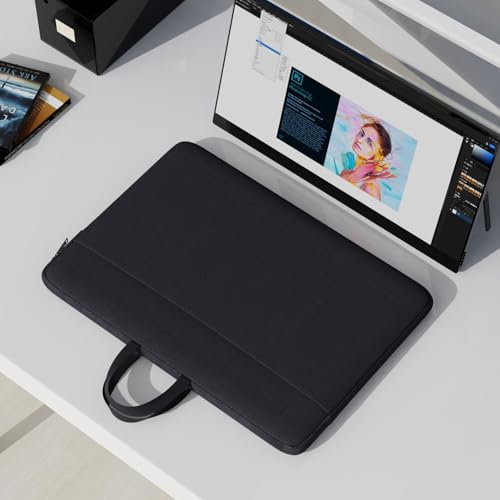 22 inch Portable Monitor Case Carrying Sleeve Compatible with ASUS Zenscreen/Most 22" Portable Monitor, Shockproof-Padded Monitor Bag with Accessory Pocket & Handle - size: 22 Inch