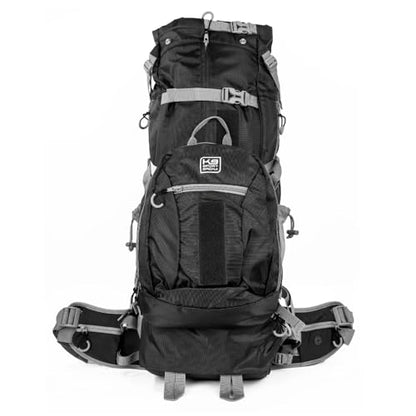 K9 Sport Sack Kolossus - XXL, Black - The Big Dog Backpack - Ideal for Dogs 26-29” Long - Fully Adjustable Pet Carrier - Doubles as a Professional-Grade 60L Hiking Pack