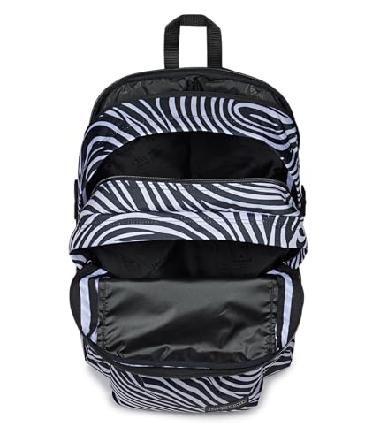 JanSport Main Campus Backpack - Travel or Work Backpack with 15-Inch Laptop Sleeve and Dual Water Bottle Pockets, Surreal Swirlies - color: Surreal Swirlies