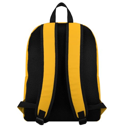 FOCO NFL Officially Licensed Team Color Primary Logo Solid Stripe Football School Bag Travel Backpack - Los Angeles Chargers - Yellow - color: Los Angeles Chargers