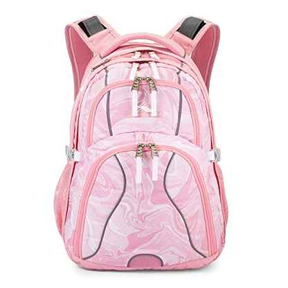 High Sierra Swerve Daypack, Pink Marble - Bubblegum Pink, One Size - color: Pink Marble/Bubblegum Pink