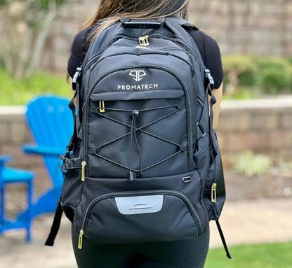 Sports Backpack, All-in-One Design for Size 5 Soccer Ball or Size 7 Basketball, Laptop-Ready, Cleat Storage, Hydration System, Quick Access Zipper - Ideal for Gym and Sports