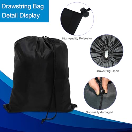 10-Pack Drawstring Bags with Toggle Closure - Lightweight & Durable Nylon Gym Bags for Sports, Travel and Daily Use - size: 5 x 7 Inch