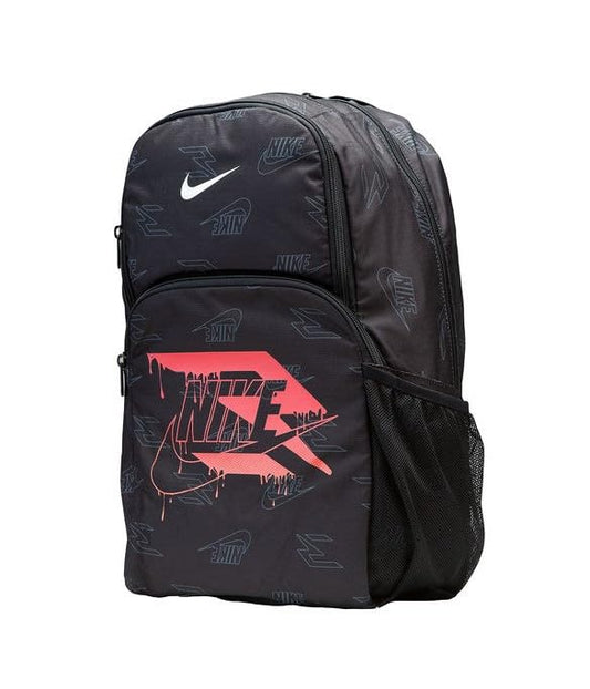 Nike 3 Brand Graphic Print Backpack – Black/Red – One Size (30L)
