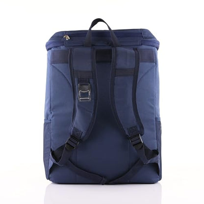 Personalized Cooler Backpack for Men, Custom Embroidered Backpack Cooler Bag, 30 Can Insulated Soft Cooler with Bottle Opener, Gift for Groomsmen Dad Husband, Black Blue Green - color: Blue